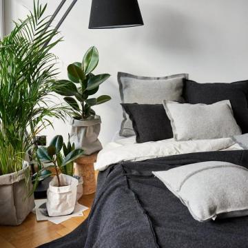ANTHRACITE WAVE BED COVER 220*250