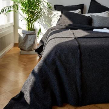 ANTHRACITE WAVE BED COVER 220*250
