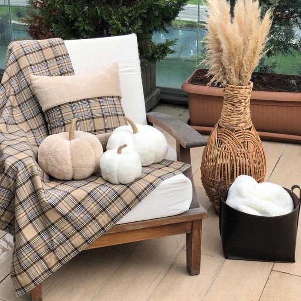 Teddy Pumpkin Yastık Ekru