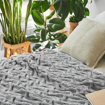 CHUNKY GREY YATAK ÖRTÜSÜ 180*240
