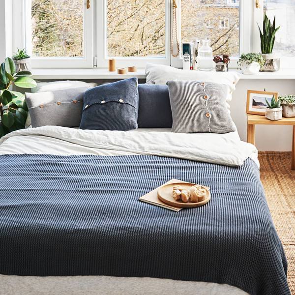 SENSE BLUE BED COVER 130*240