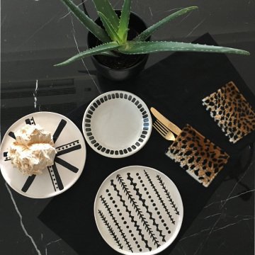 LEOPAR CEPLİ KETEN AMERİKAN SERVİS