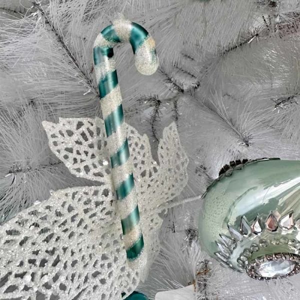 Candy Cane Cam Süs 6'lı Set Yeşil