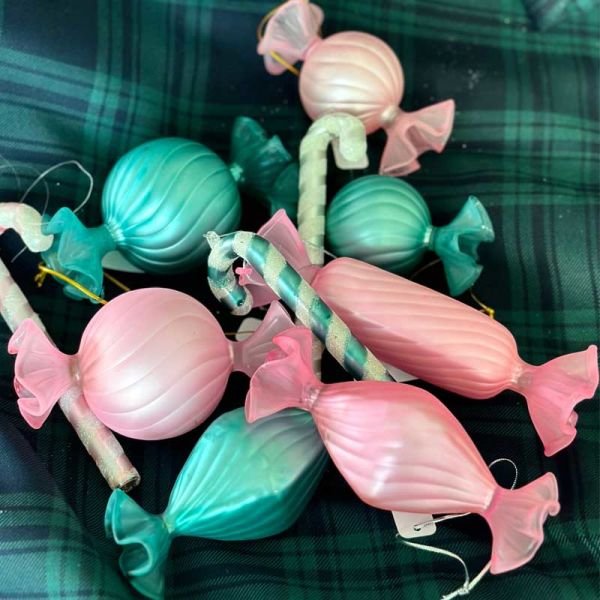 Candy Cam Yılbaşı Süsü 12cm Pembe