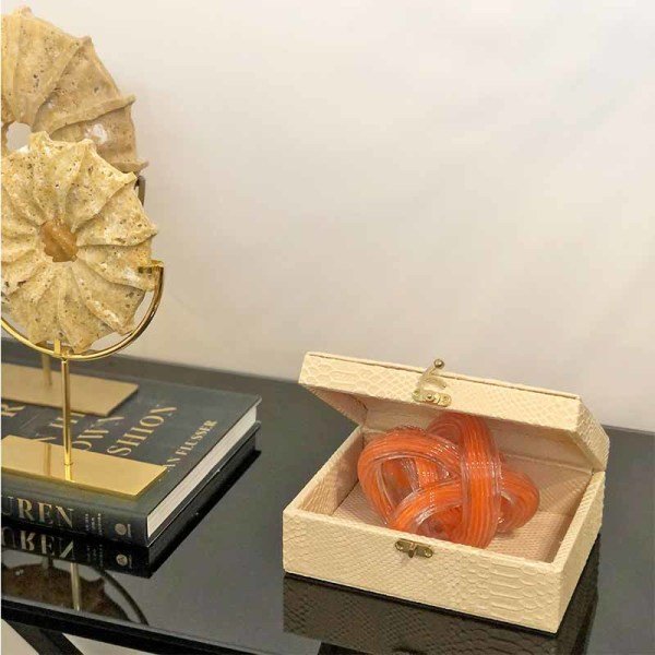 Murano Rope Object / Orange