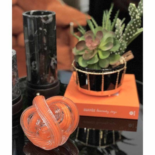 Murano Rope Object / Orange