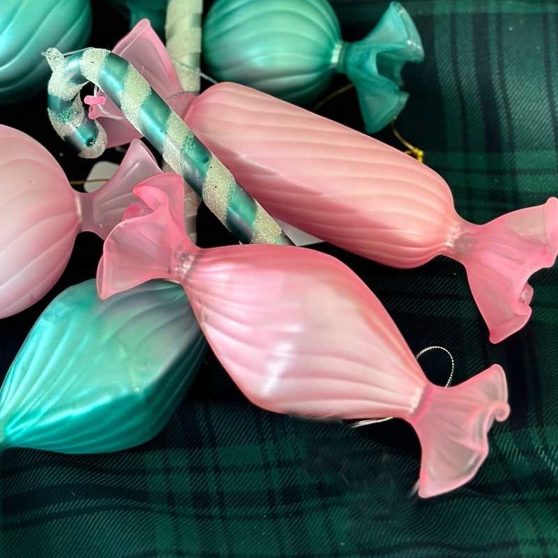 Candy Cam Yılbaşı Süsü/ 13cm Pembe
