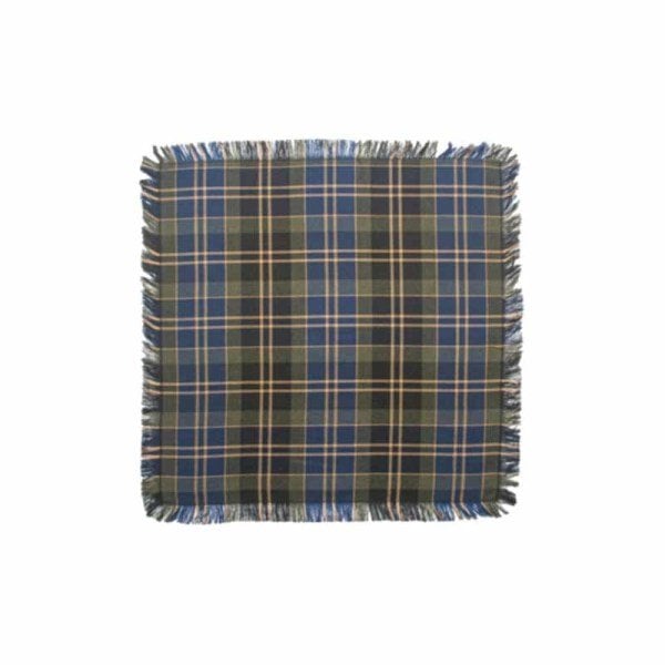 Navy Blue Plaid Napkin Set of 2