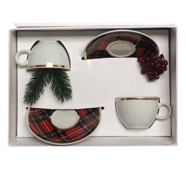 Red Berry 2’li Kahve Fincan Seti / Hediye Kutulu