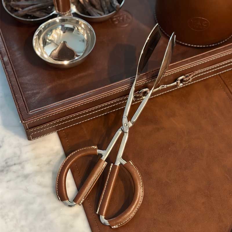 Deri Kulplu Servis Maşası Taba