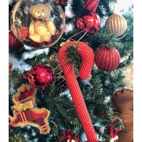 Dots Candy Cane Yılbaşı Süsü 25 cm
