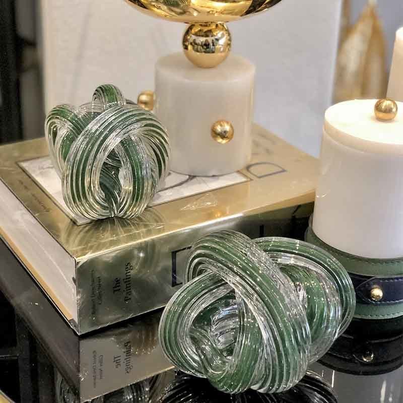 Murano Rope Object Set / Green