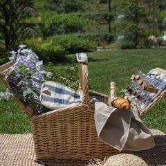 Natural Color Wicker Picnic Basket