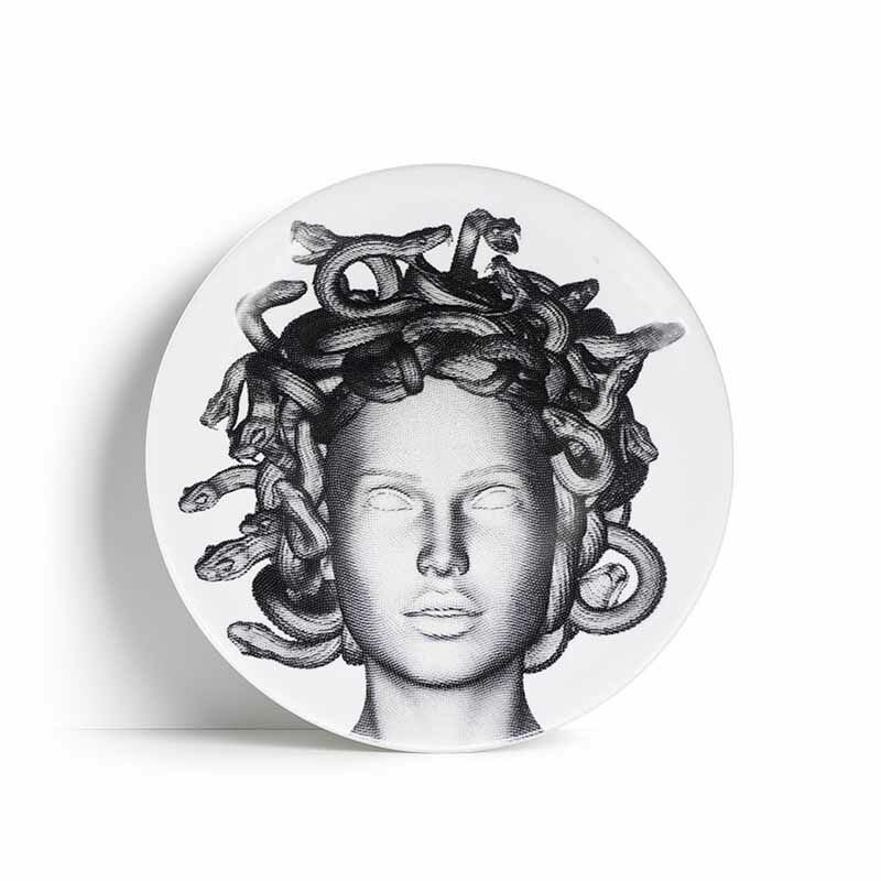 Medusa No:1 Porselen Tabak 23cm/ Hediye Kutulu
