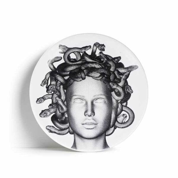Medusa No:1 Porselen Tabak 23cm/ Hediye Kutulu