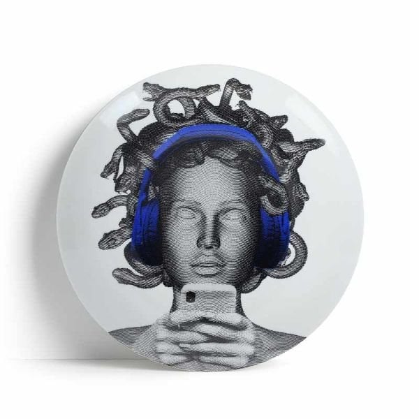 Medusa No:6 Porselen Tabak 23cm/ Hediye Kutulu