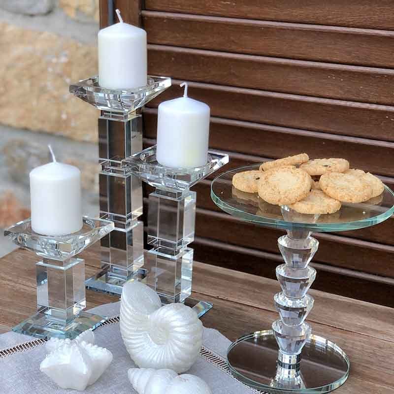 Ayaklı Kristal Servis