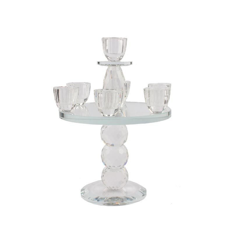 Single Tier Crystal Candlestick