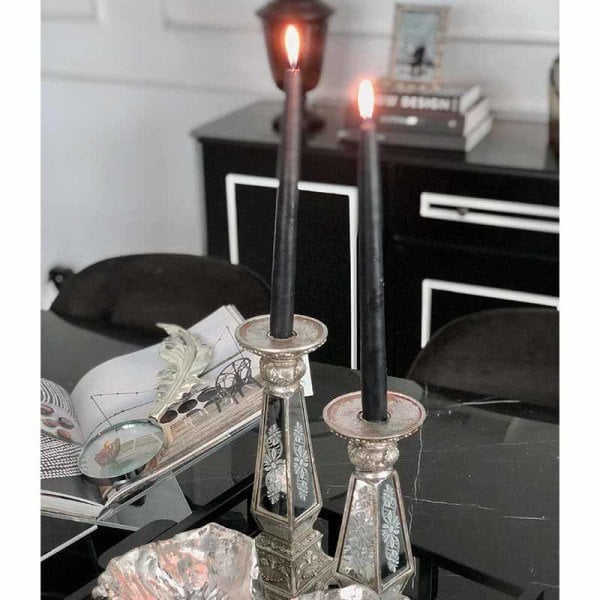 Chic Antique Tumbled Candlestick/Medium