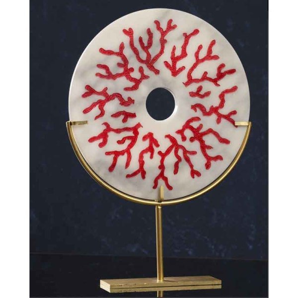 Coral Marble Disk 2li set