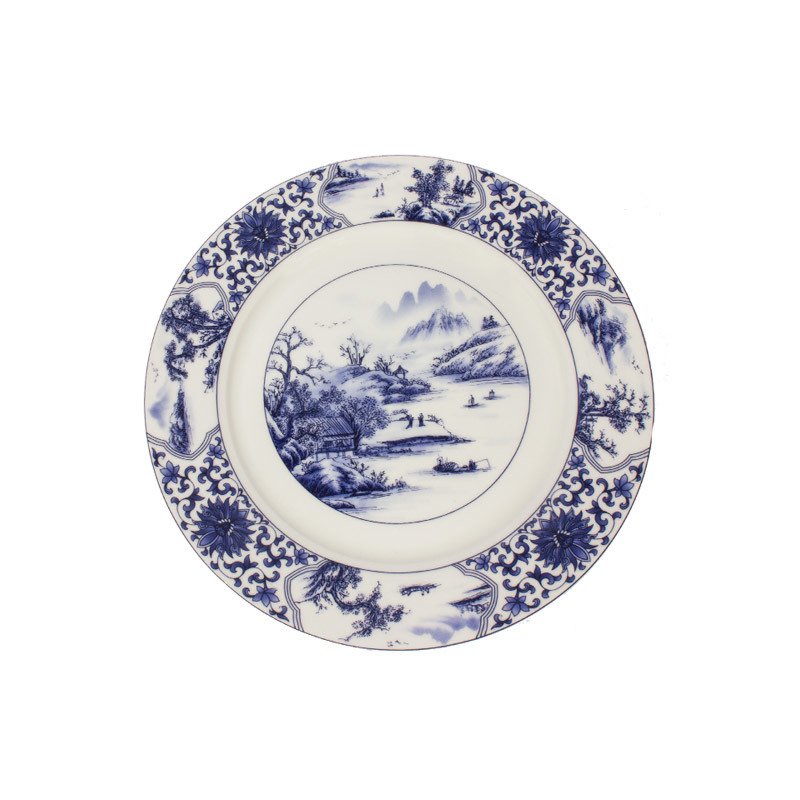 Bleu Blanc Porselen Pasta Tabağı / 4'lü set