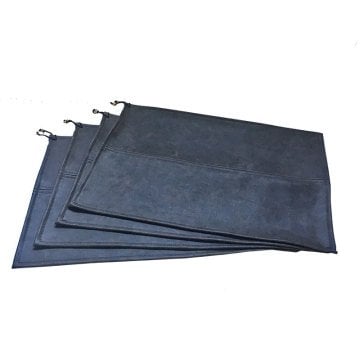 مفرش جلدي أنثراسايت / مجموعة من 4