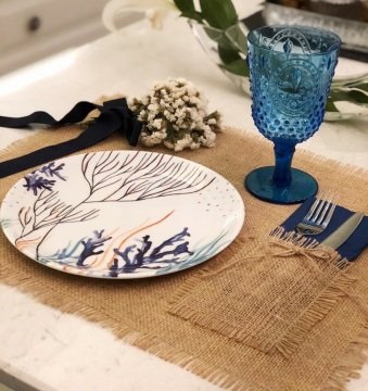 Marine Melamin Servis Tabağı/ 4'lü Set