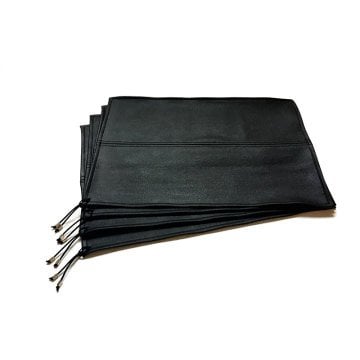 Black Leather Placemat/ Set of 4