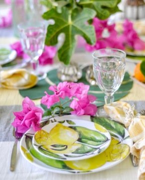 Citrus Melamin Pasta Tabağı/ 4'lü Set