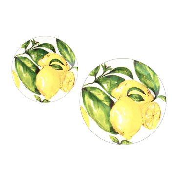 Citrus Melamin Pasta Tabağı/ 4'lü Set