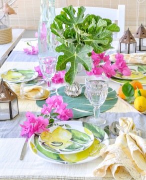 Citrus Melamin Servis Tabağı/ 4'lü Set
