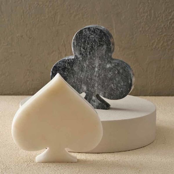 Mermer Sinek&Maça Set Siyah&Beyaz