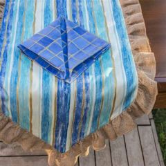 Indigo&Gold Frilly Runner