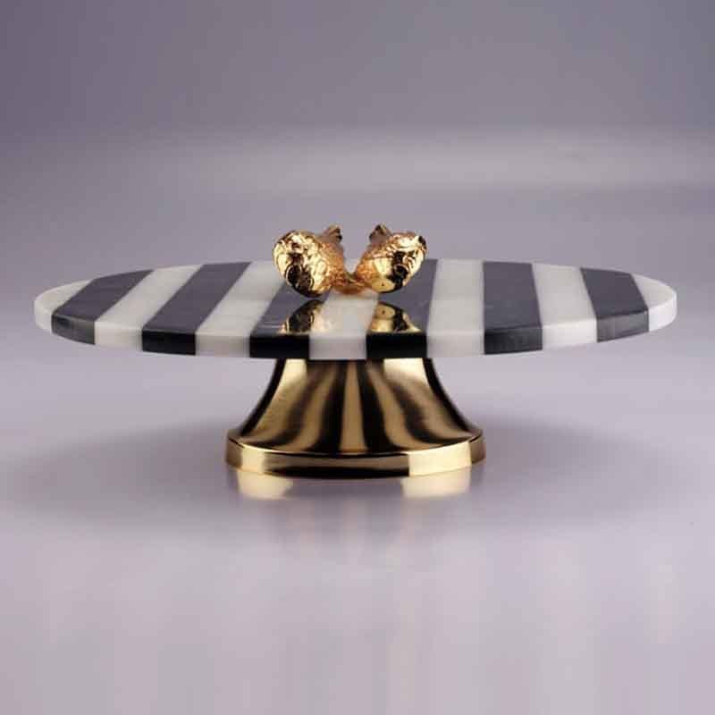 Brass Angel Wing Marble Presentation Rack