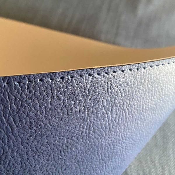 Çift Taraflı Deri Amerikan Servis/ Vizon&Lacivert