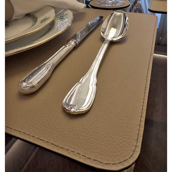 Çift Taraflı Deri Amerikan Servis/ Vizon&Lacivert