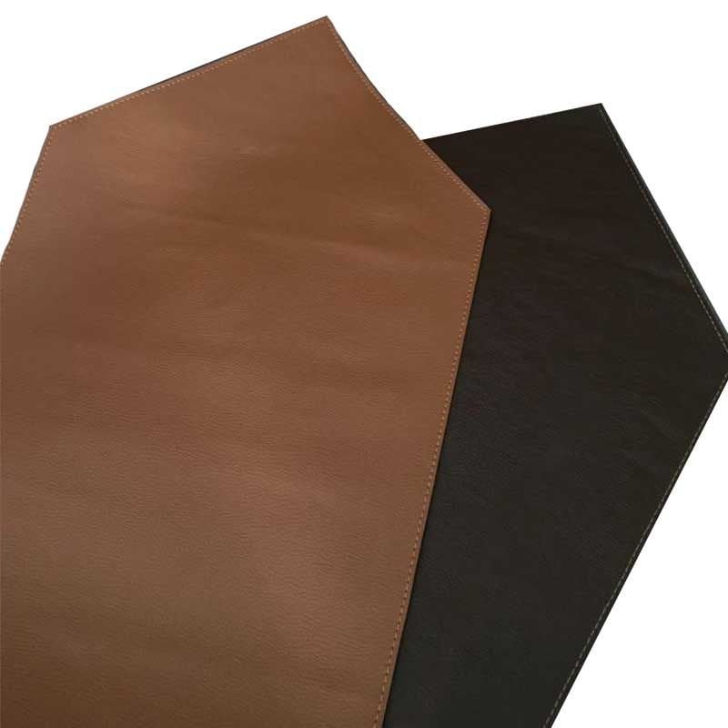 Çift Taraflı Deri Runner/ Taba&Kahve