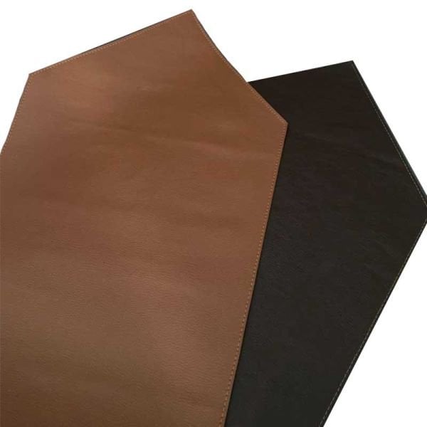 Çift Taraflı Deri Runner/ Taba&Kahve