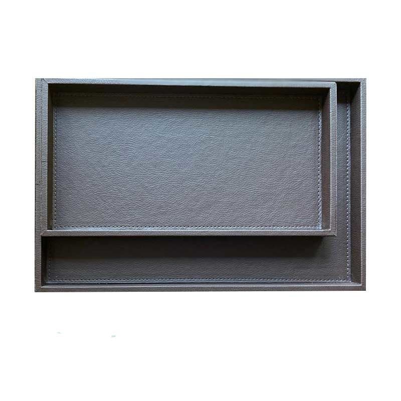 Kahve Deri Tepsi/ K.Boy