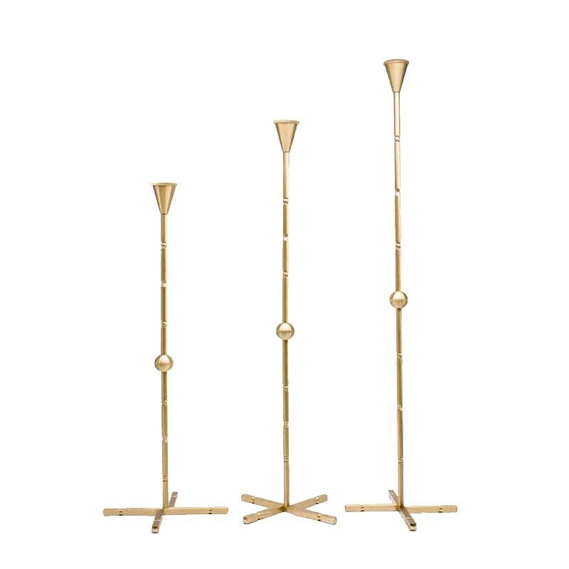 Triple Pirinç Şamdan Seti /71-61-52cm