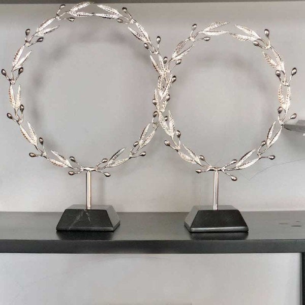 Oly Decor 2'li Set / Gümüş