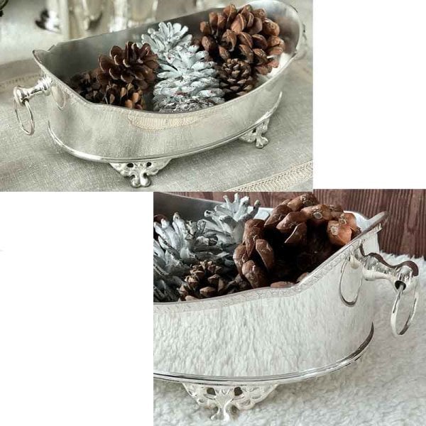 Gümüş Kaplama Kulplu Sandal
