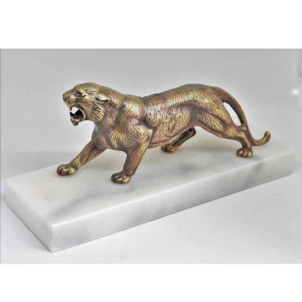 Jaguar Dekoratif Obje/Beyaz
