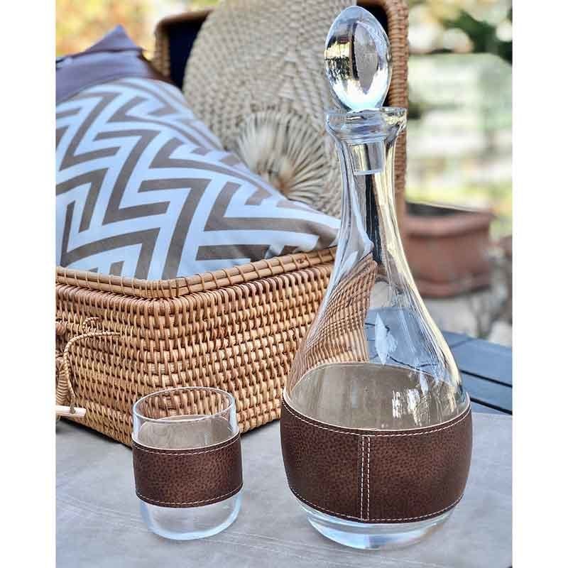 Taba Deri Gövdeli Karaf