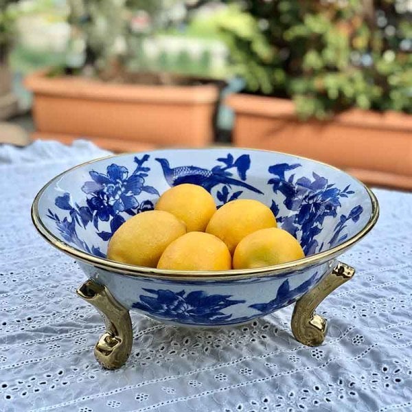Gold Bleu Blanc Ayaklı Meyvelik