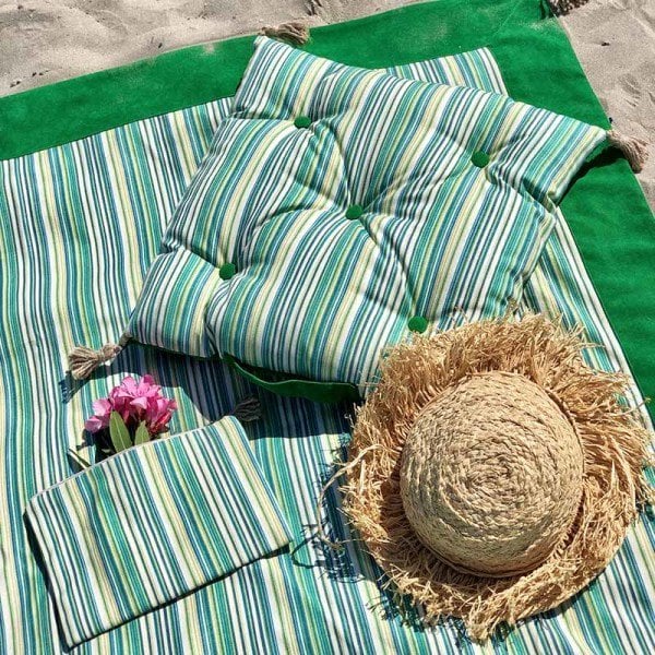 Free Summer Çift Taraflı Minder / Yeşil