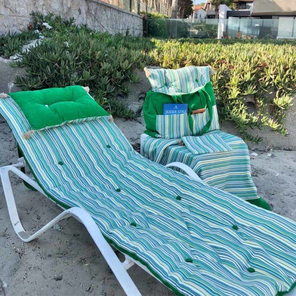 Free Summer Yeşil Çizgili Örtü 160*120