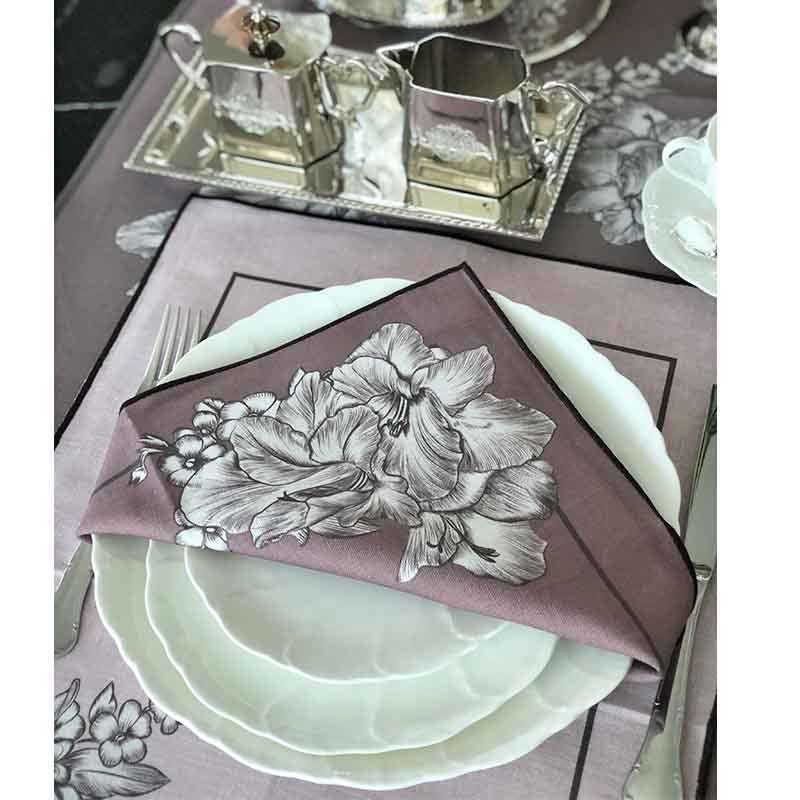 Melbourne Claret Red Linen Napkin / Set of 4
