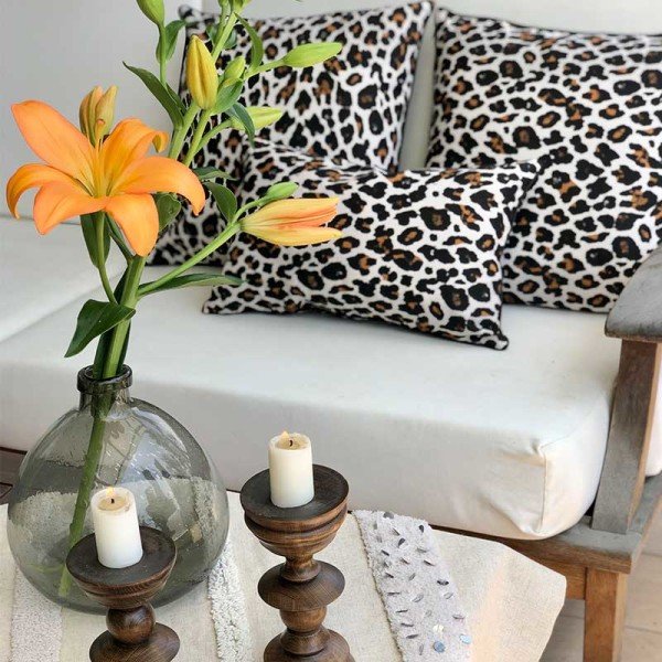 Leopar Kırlent Kılıfı 50*50