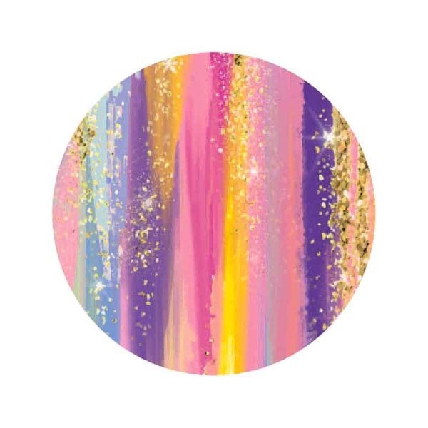 Glam Rainbow Large Melamine Plate Set of 4